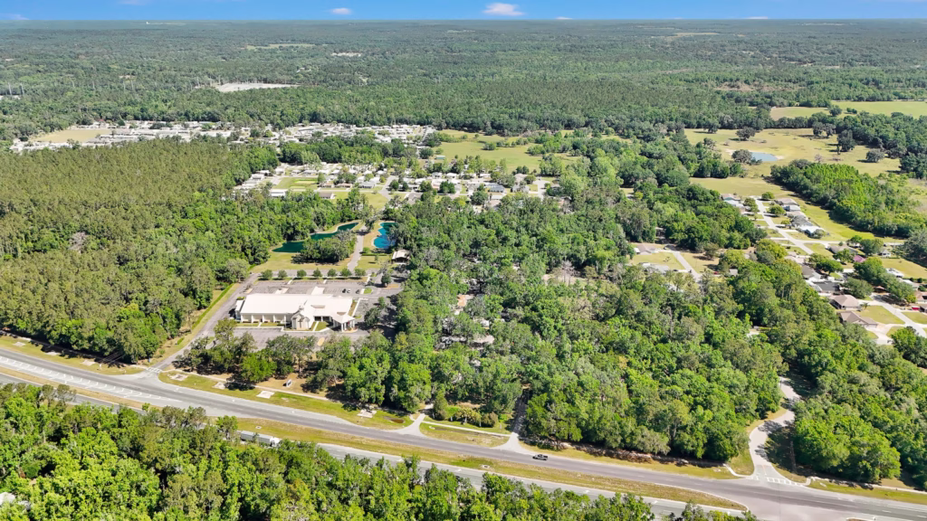 Aerial view of River Oaks RV and MHP Resort