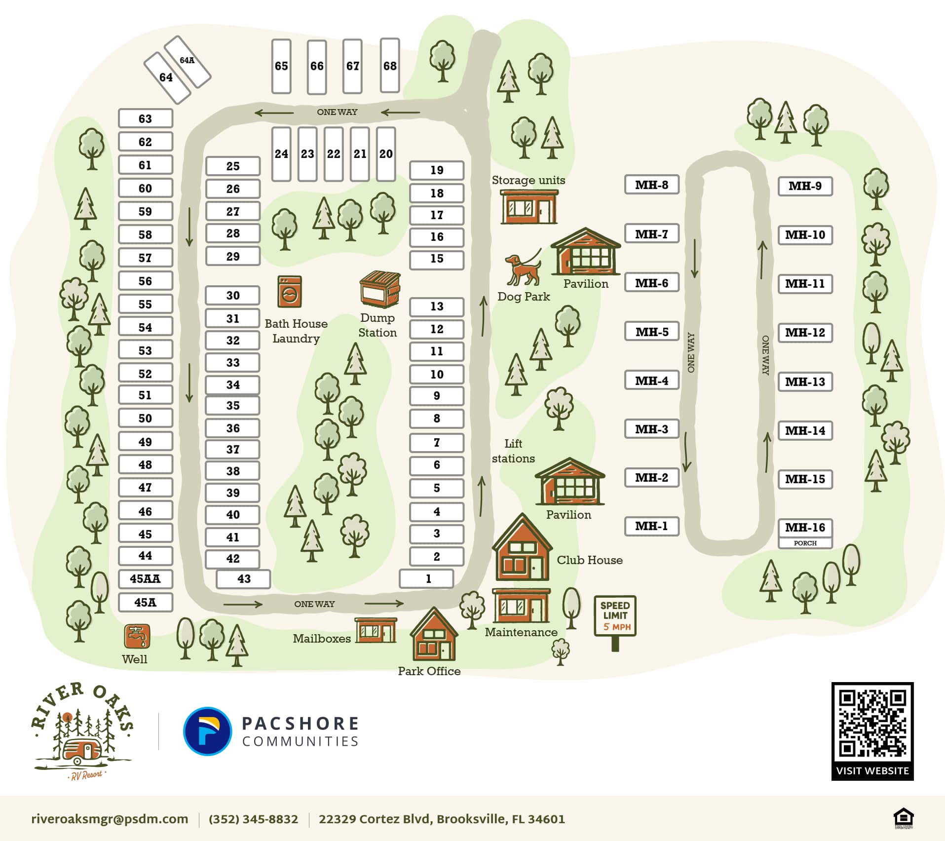 Park Map for River Oaks